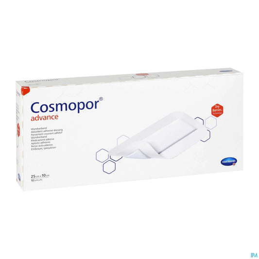 Cosmopor Advance Pansement Adhésif 25 x 10 cm Boîte de 10