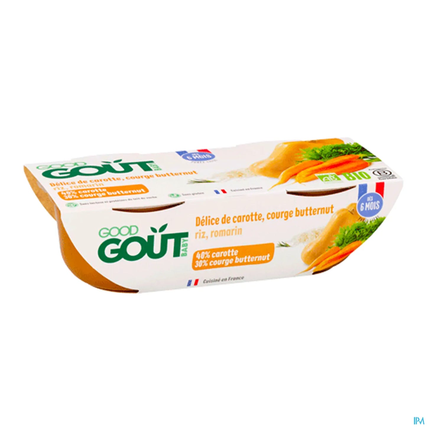 BIO Purée de Butternut et Carotte 2x190g