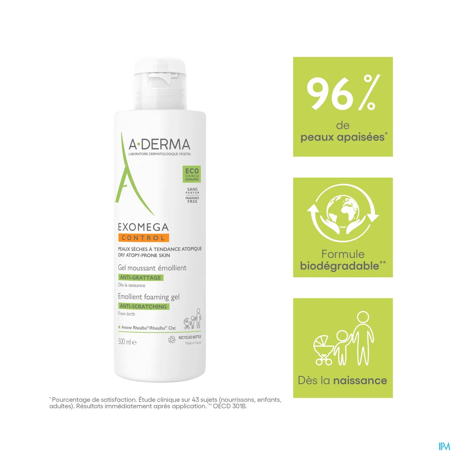 Exomega Control Gel schiumogeno emolliente antiprurito 500 ml
