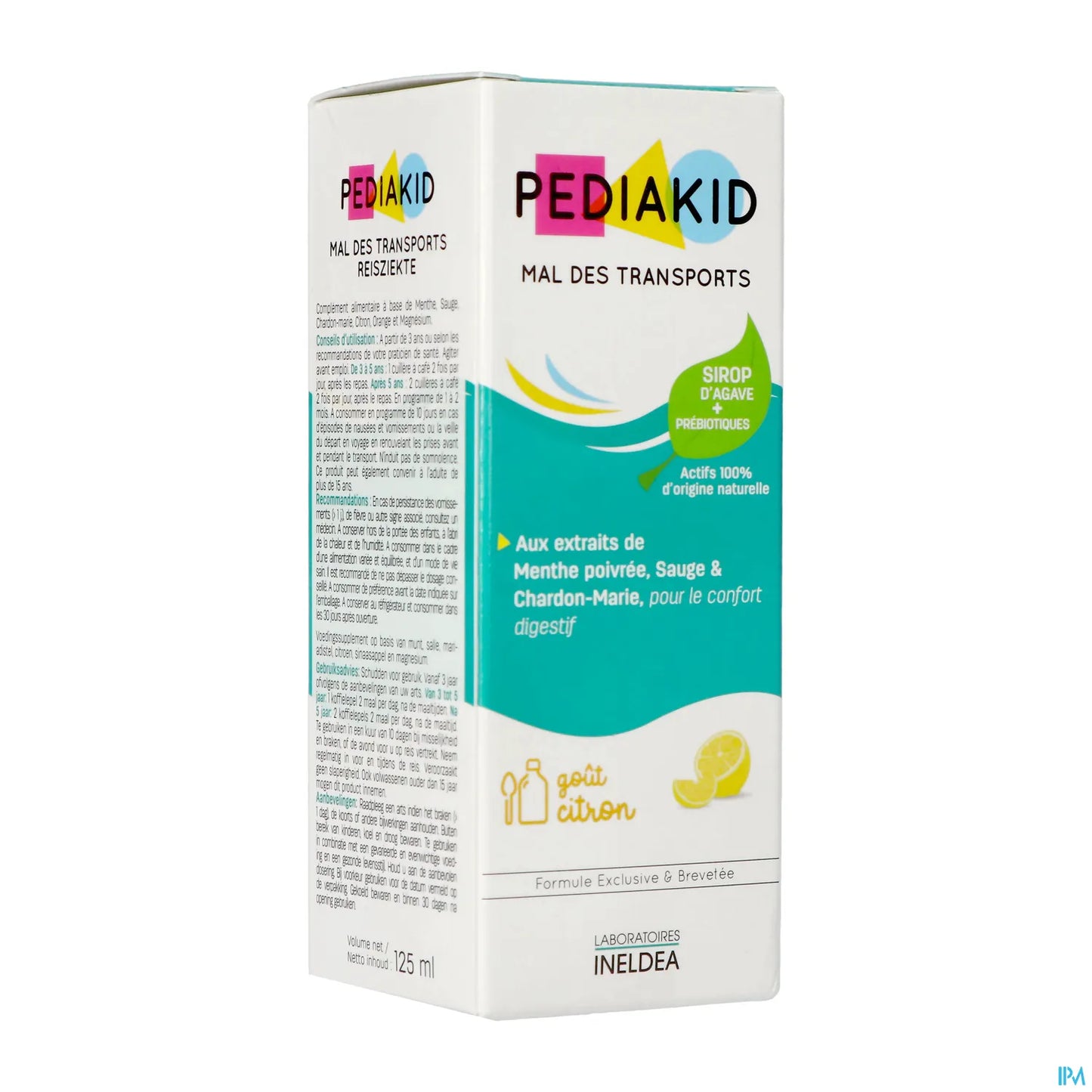 Ineldea Pediakid Nausées Vomissements Mal des Transports Sirop 125ml