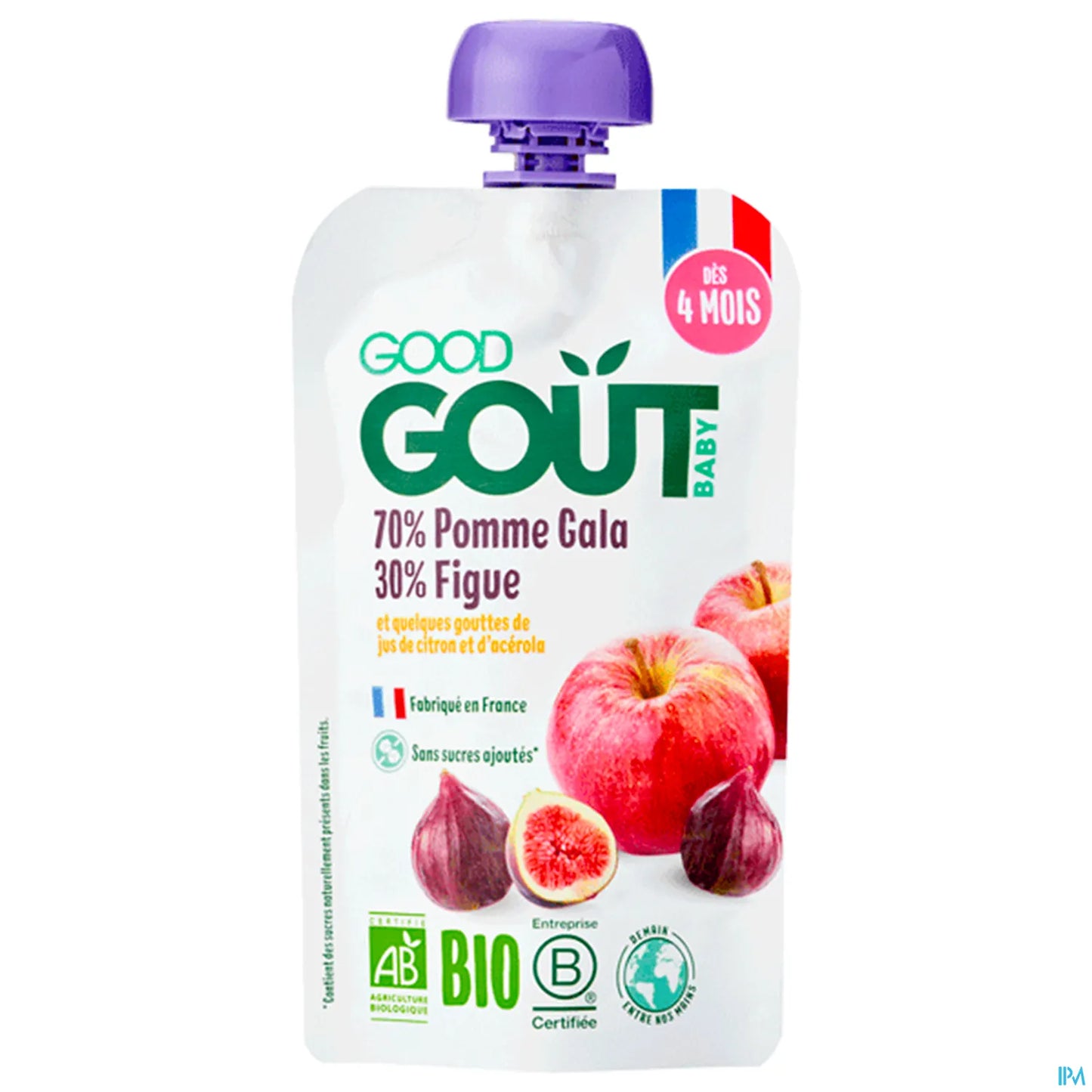 Organic Apple and Fig Puree 120g From 6 Months
