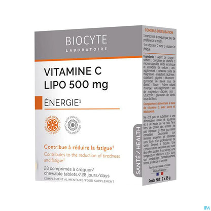 Chewable Lipo Vitamin C 500mg 28 Tablets