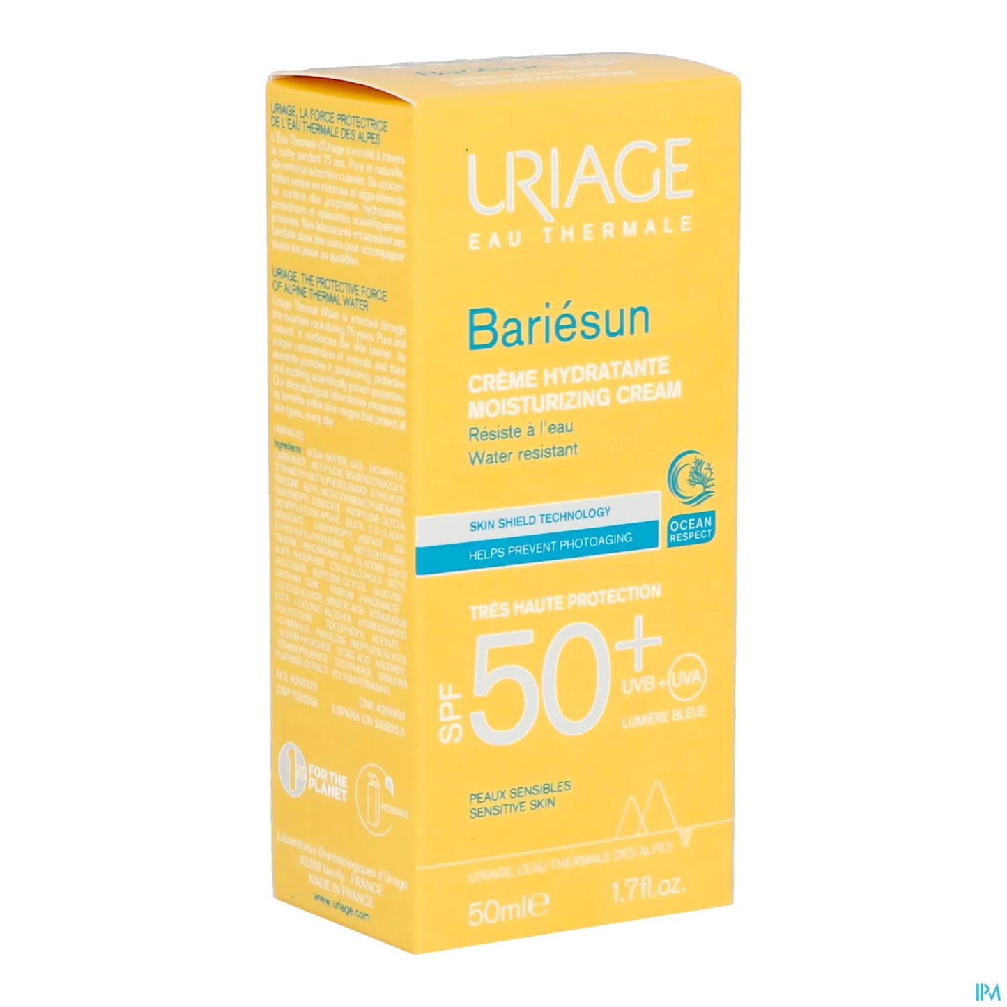 Crème Visage Hydratante Très Haute Protection Solaire (SPF 50+) 50 mL