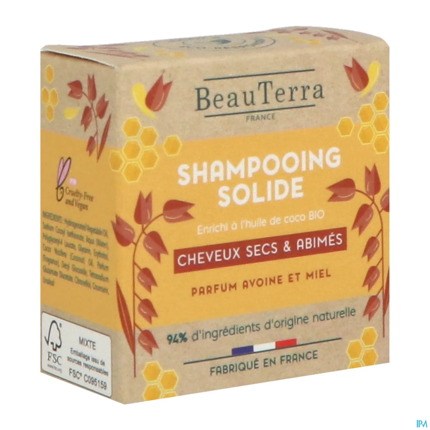 Shampoo solido per capelli secchi e danneggiati 75G