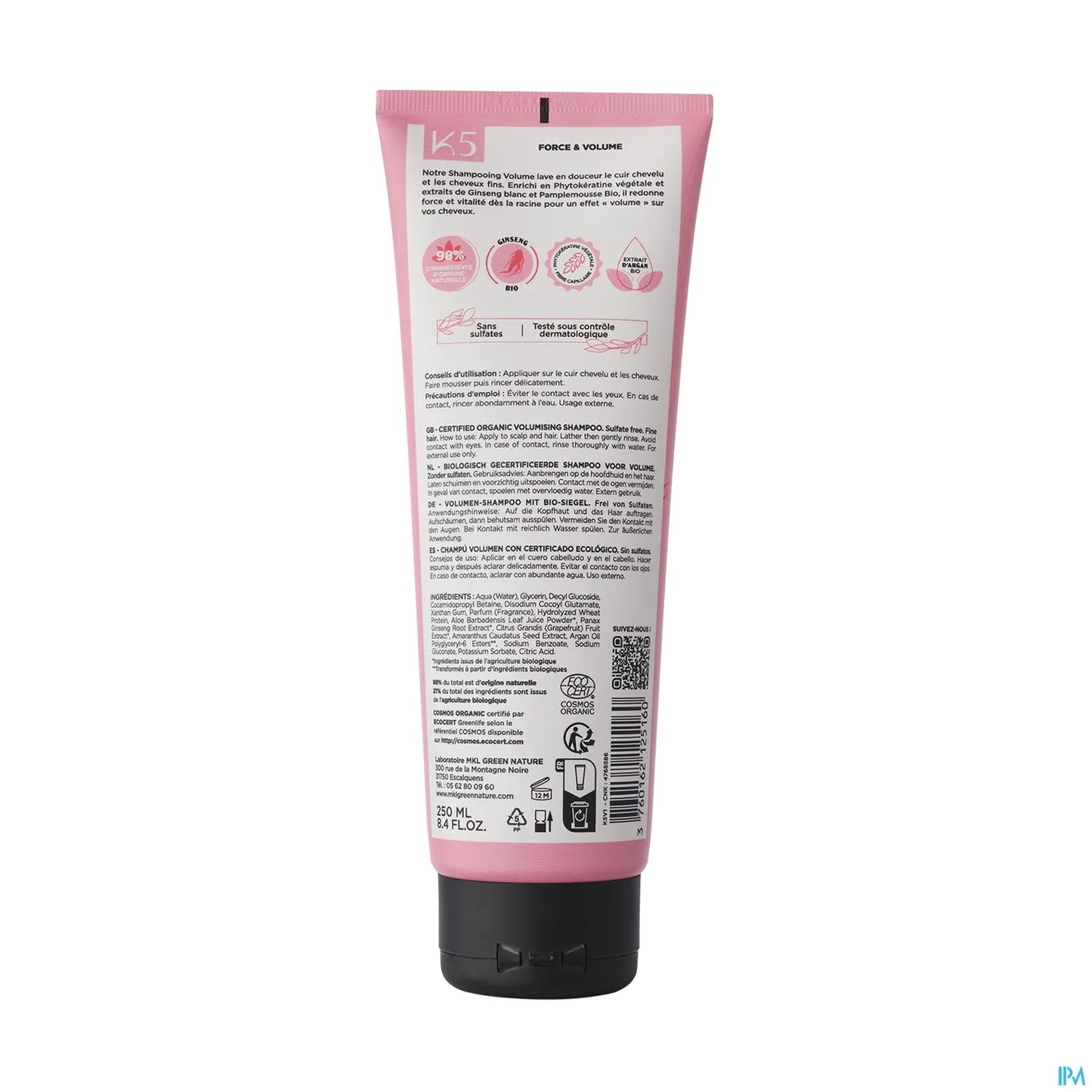 Green Nature Shampooing Volume Bio 250 ml