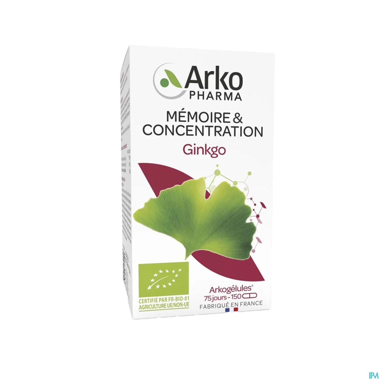Arkogélules Ginkgo Bio 150 Gélules