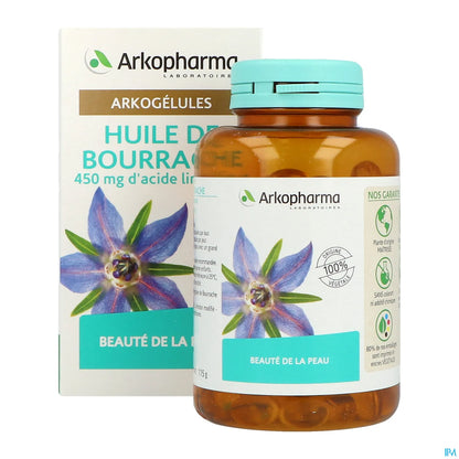 Arkogélules Huile de Bourrache Bio 180 Capsules