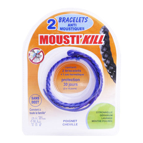 Mousti'Kill Anti-Mosquito Bracelets X2