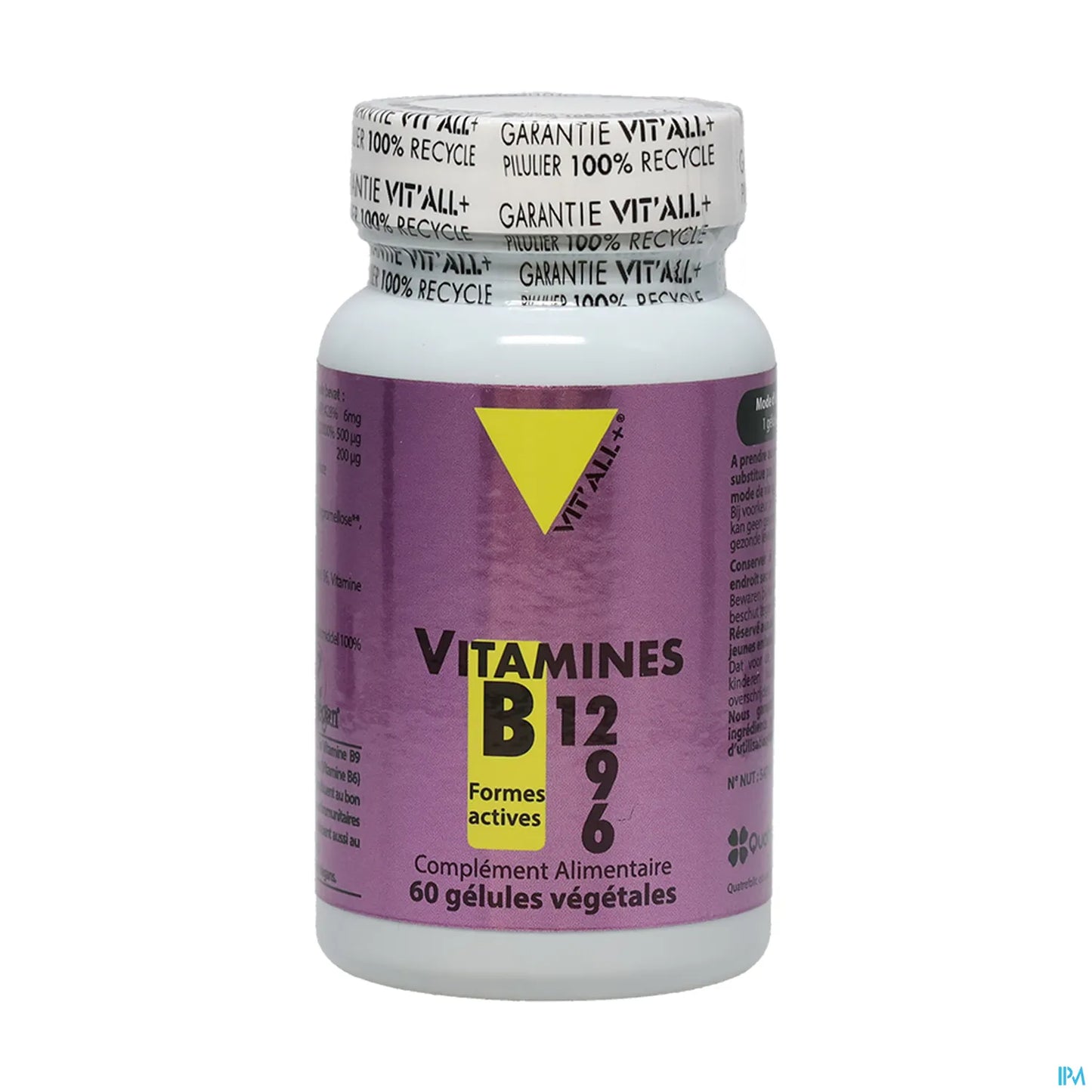 Vitamins B12 B9 B6 60 Vegetable Capsules