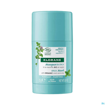 Masque Stick Purifiant et Matifiant à la Menthe Aquatique Bio 25g