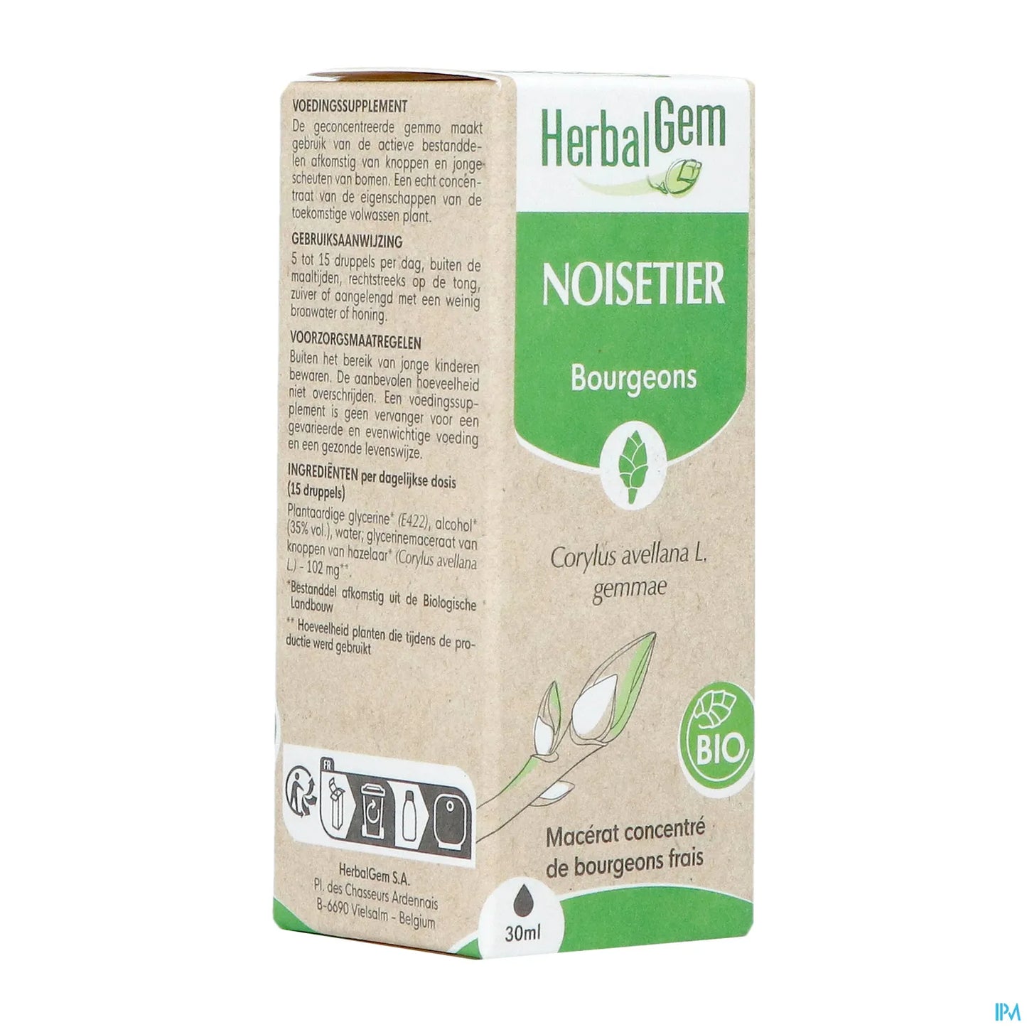 Organic Hazelnut Bud Macerate 30 mL