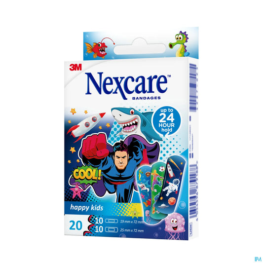 Cerotti blu 3M Nexcare Happy Kids 20 unità