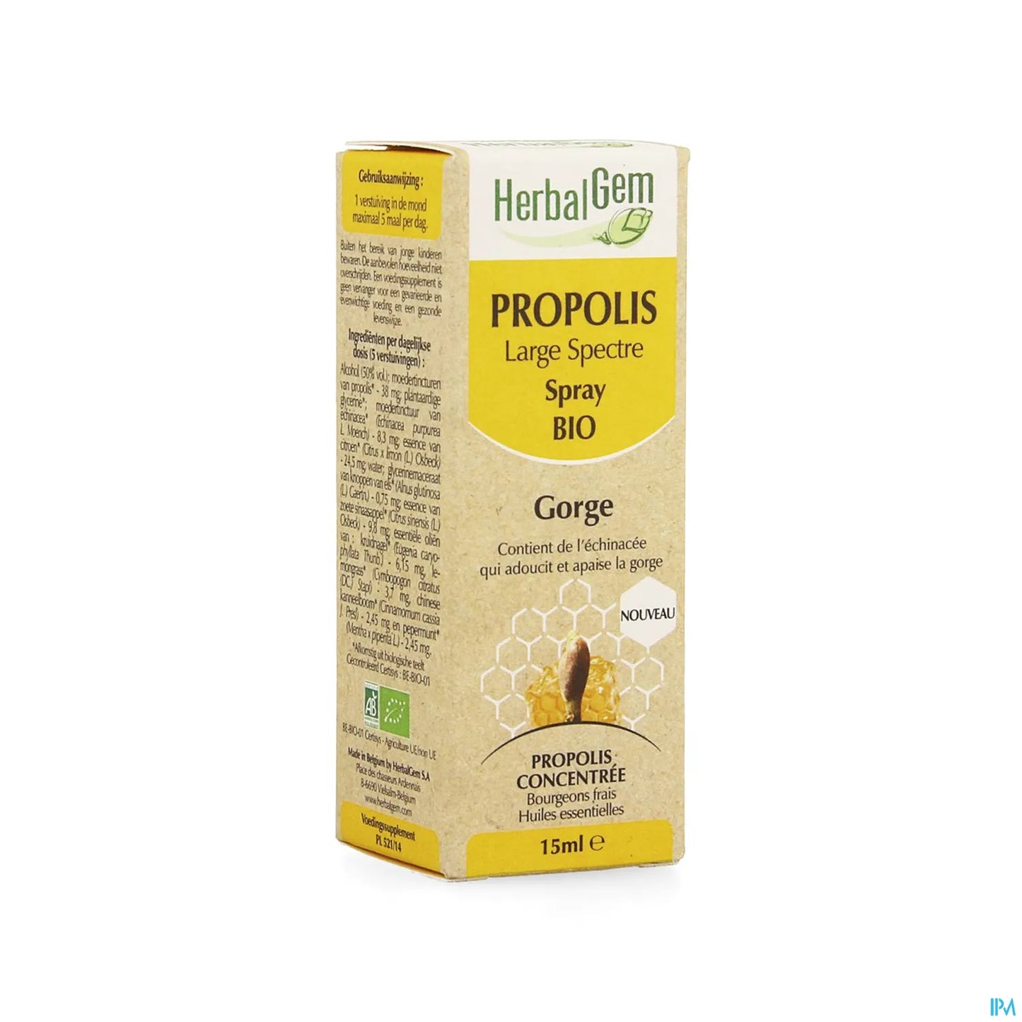 Propolis Broad Spectrum Organic Spray 15ml