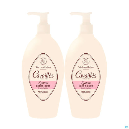 Rogé Cavaillès Extra-Gentle Intimate Cleansing Care Pack of 2 x 250 ml
