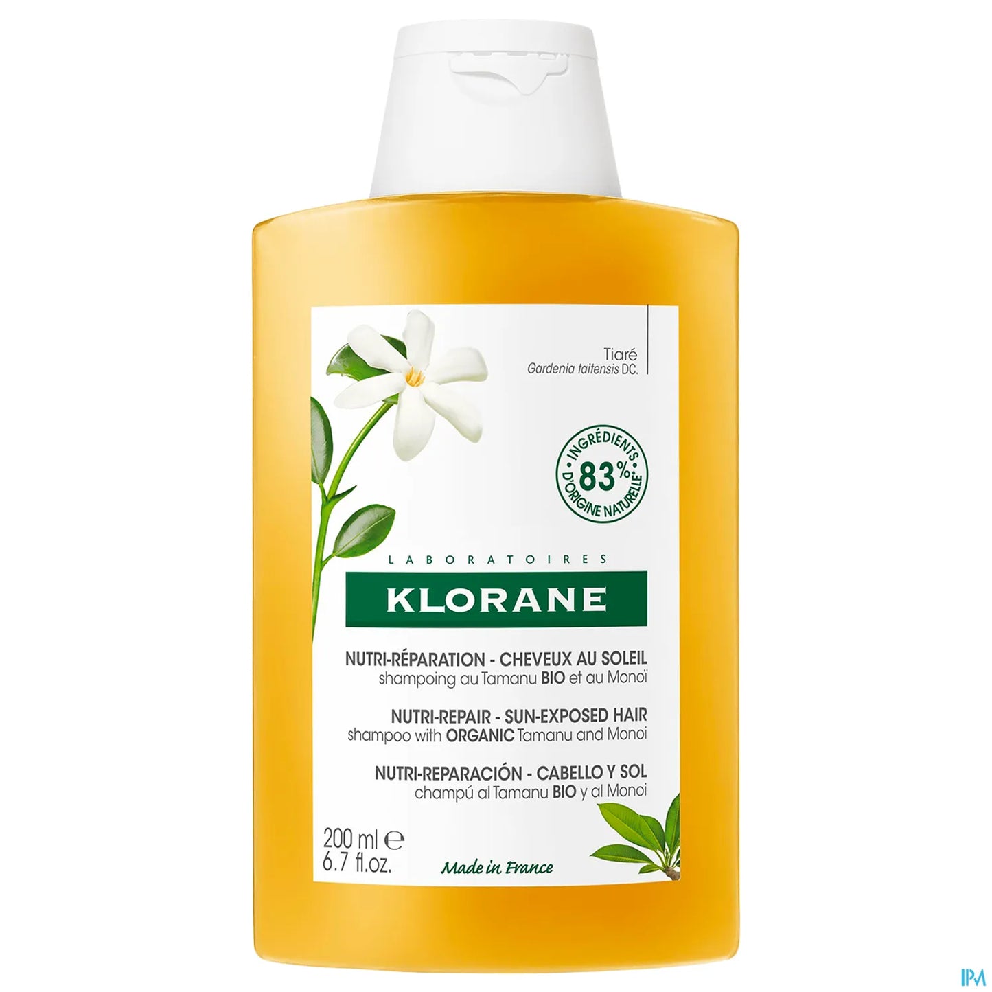 Shampoo Nutriente Solaire al Monoi e Tamanu Biologico 200 ml