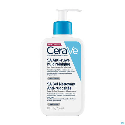 SA Gel detergente levigante per pelle secca, ruvida e granulosa 236 ml