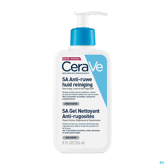 SA Gel detergente levigante per pelle secca, ruvida e granulosa 236 ml