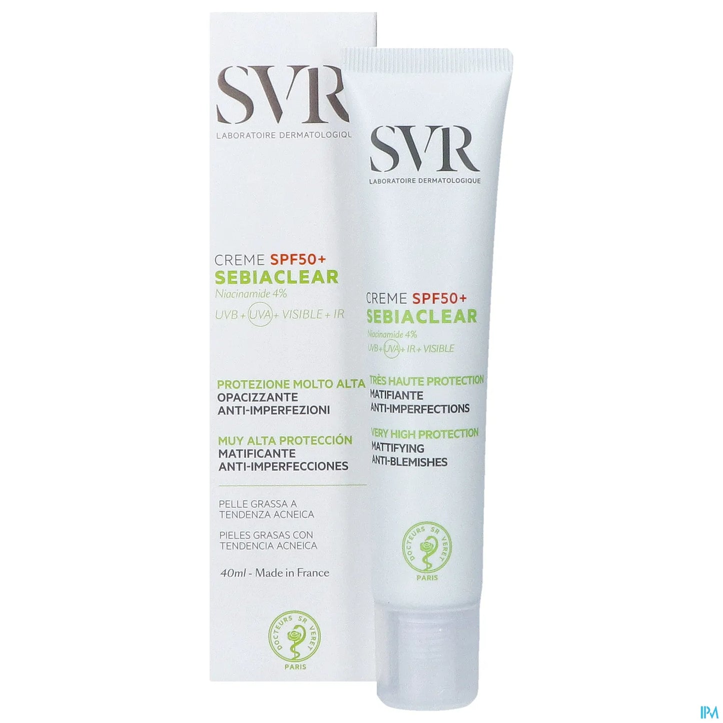 Sebiaclear Crema SPF50+ 40ml