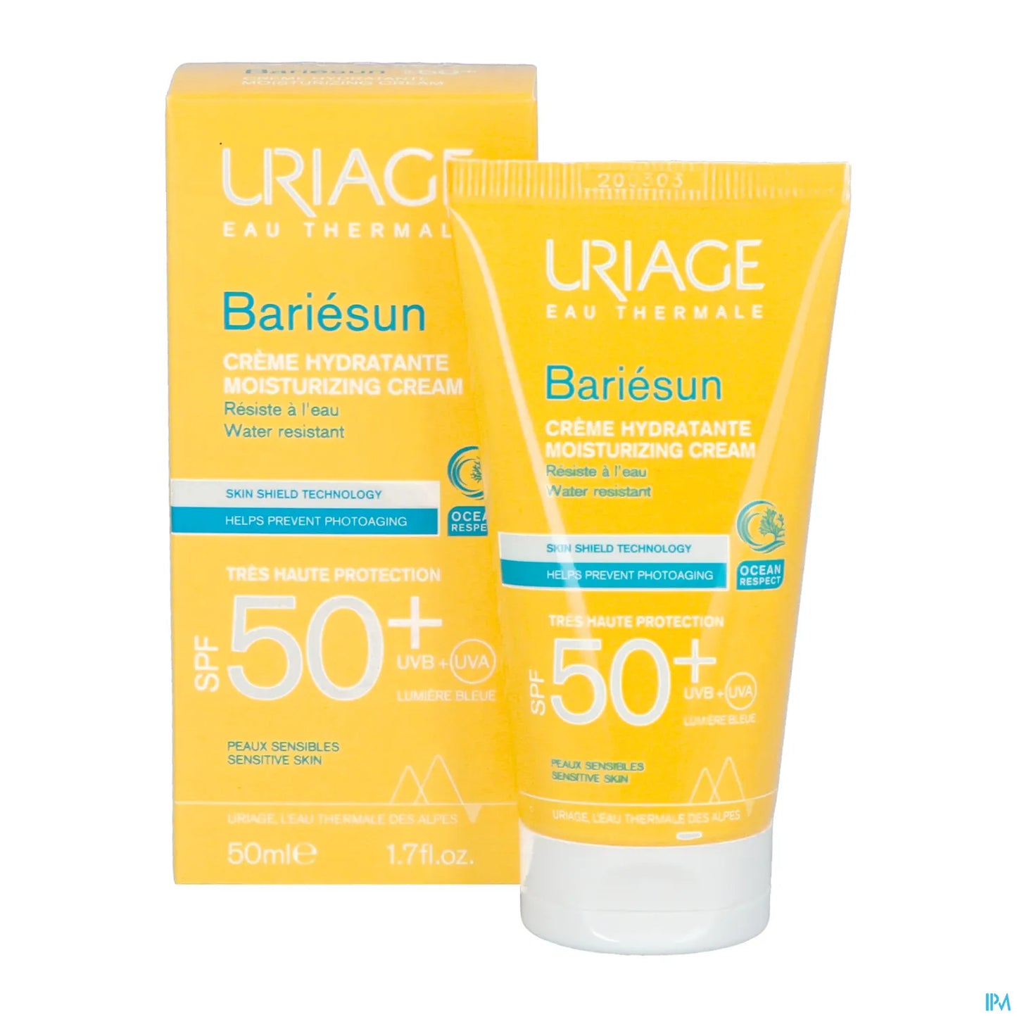 Crème Visage Hydratante Très Haute Protection Solaire (SPF 50+) 50 mL