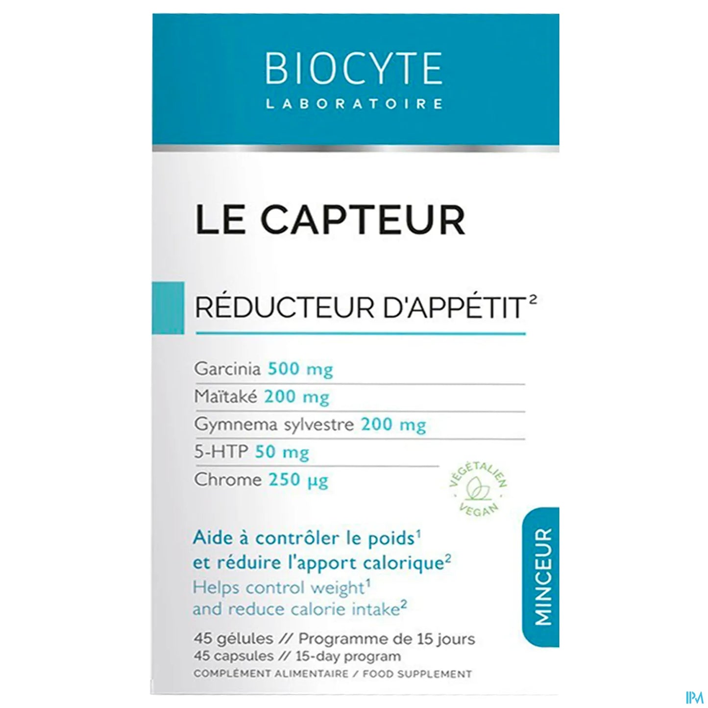 Le Capteur Minceur Réducteur d'Appétit 45 Gélules