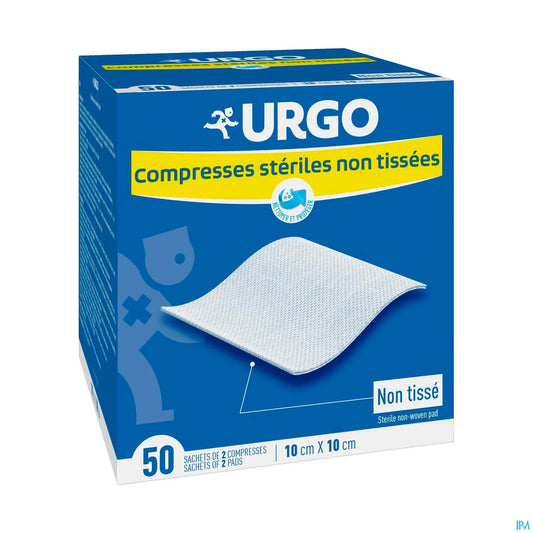 Compresse Stérile Non Tissée 10 x 10 cm Sachets 2 x 50