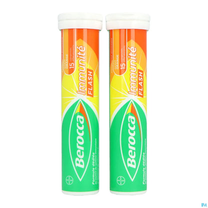 Bayer Berocca Immunity Flash Orange Flavor 30 Effervescent Tablets