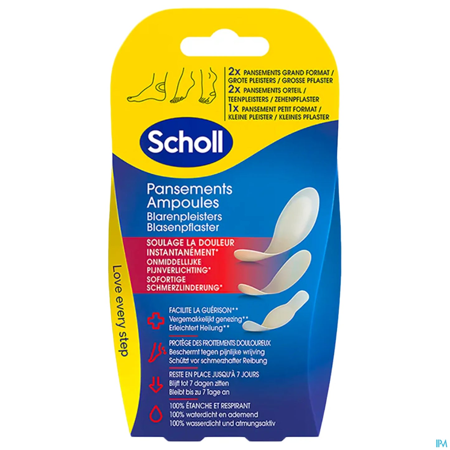 Heel and Toe Blister Plasters Different Sizes 5 Plasters