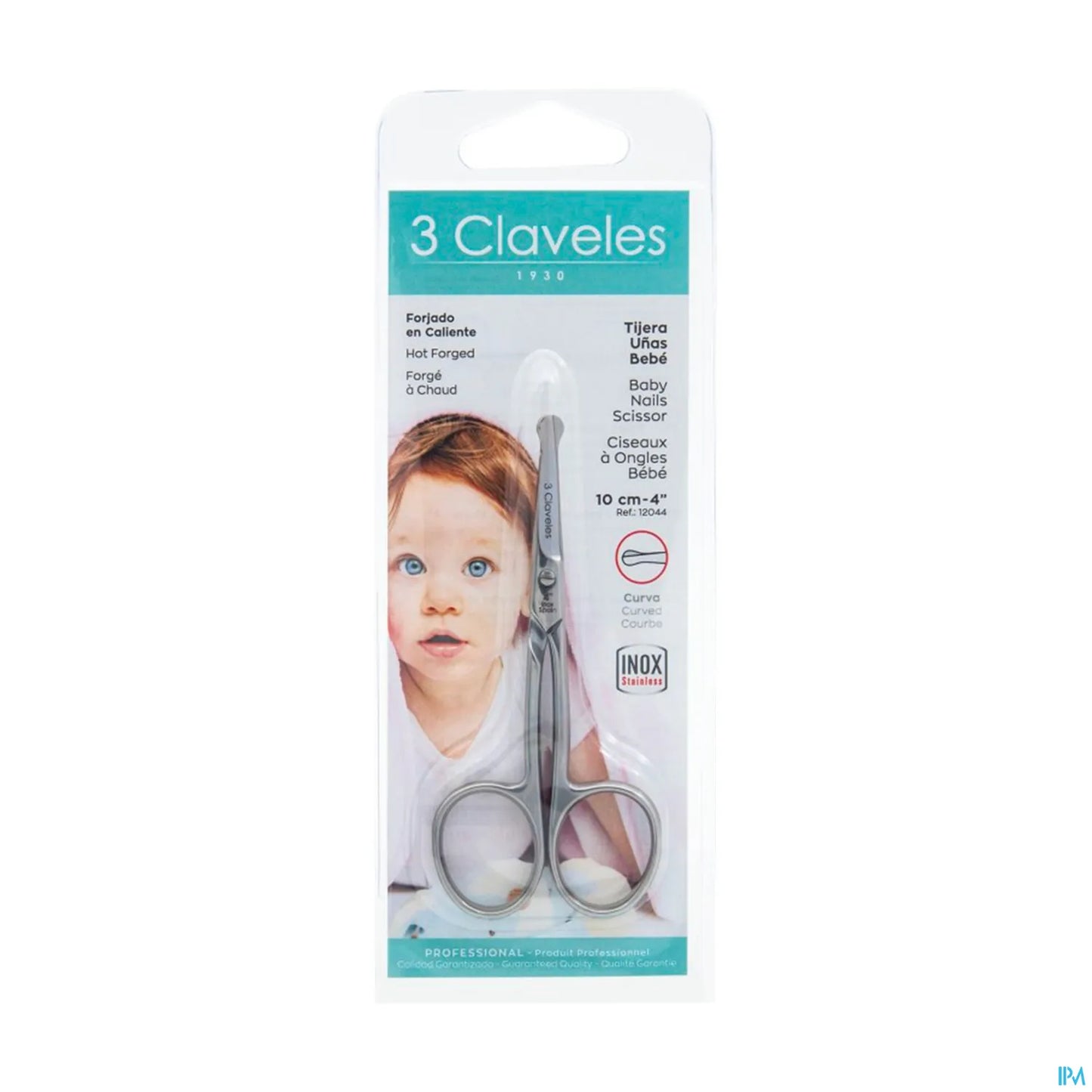 Forbicine per unghie per bambini curve 10 cm di sicurezza