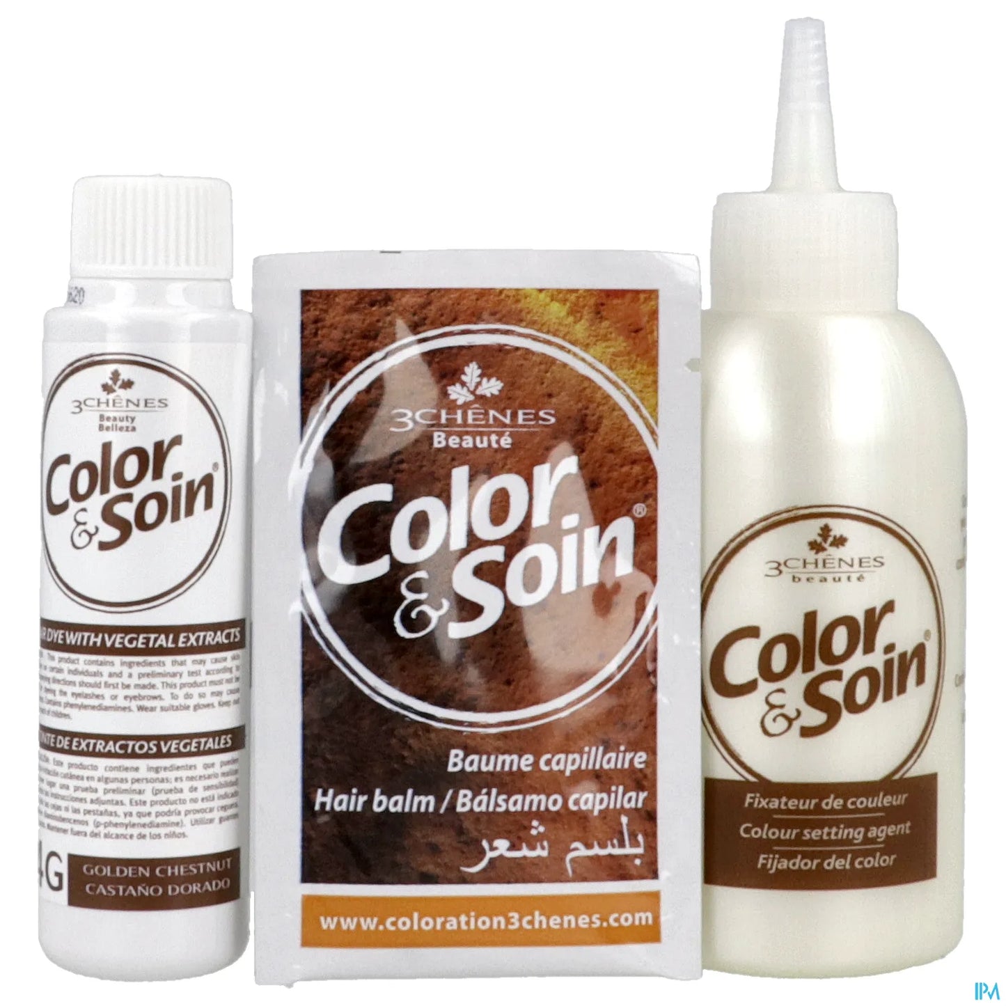 3 Chênes Color &amp; Soin Castagna Dorata 4G - Kit Colorante