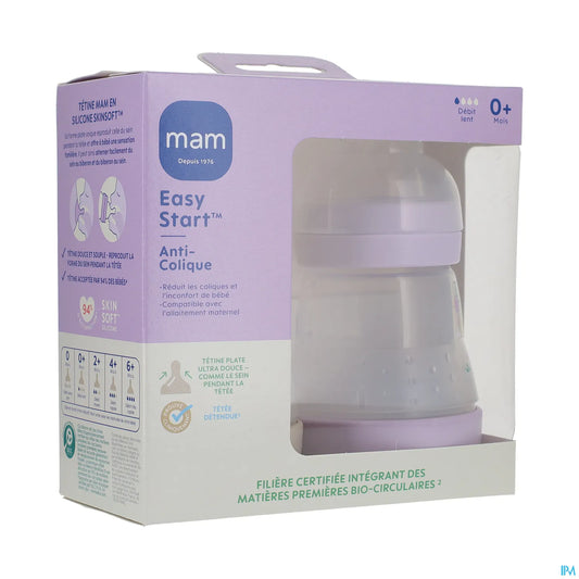 Lot de 2 Biberons Easy Start Anti-Coliques 160 ml Lilas Sable