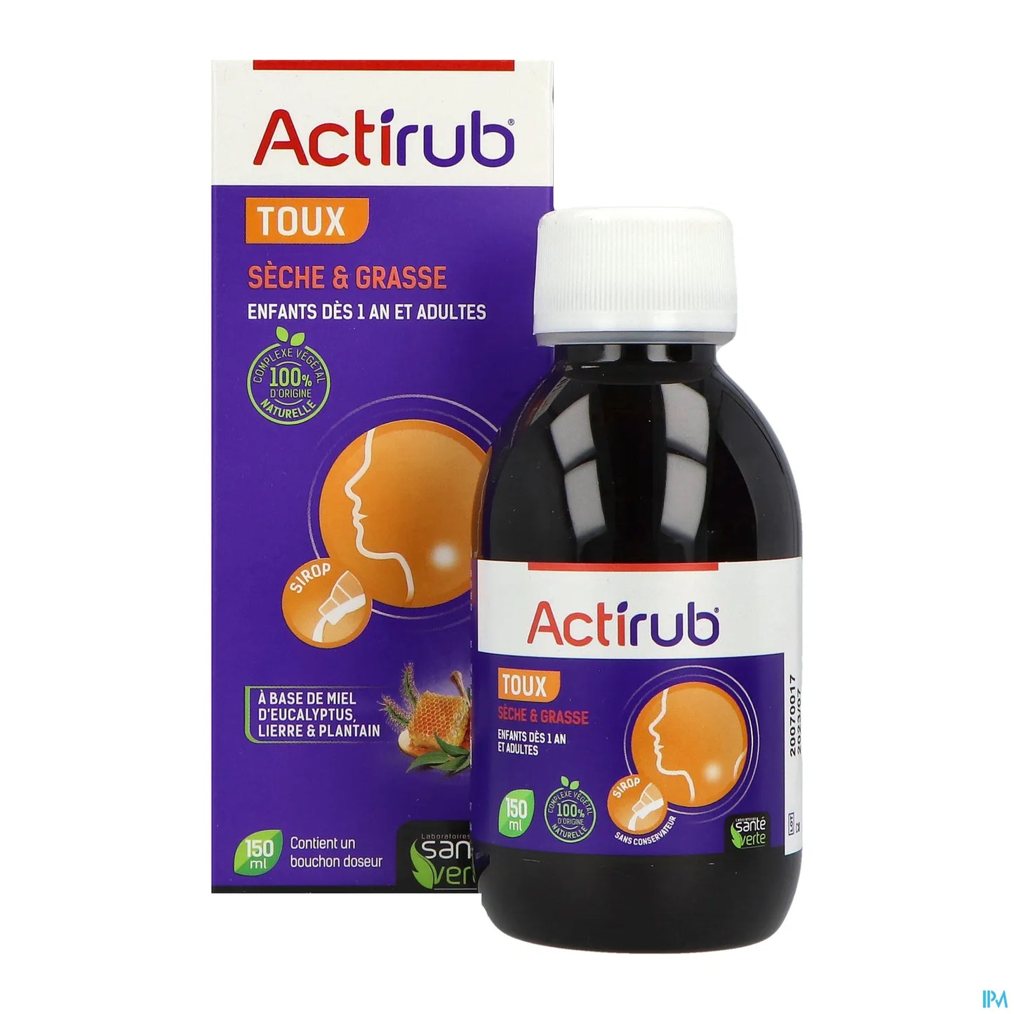 Actirub Sirop Toux Sèche et Grasse 150ml