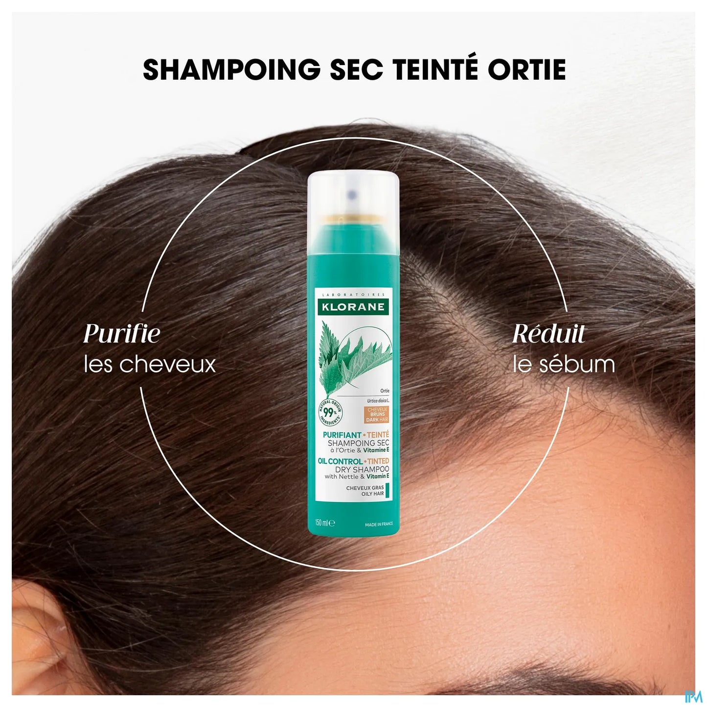 Shampoo secco colorato con ortica e vitamina E 150 ml