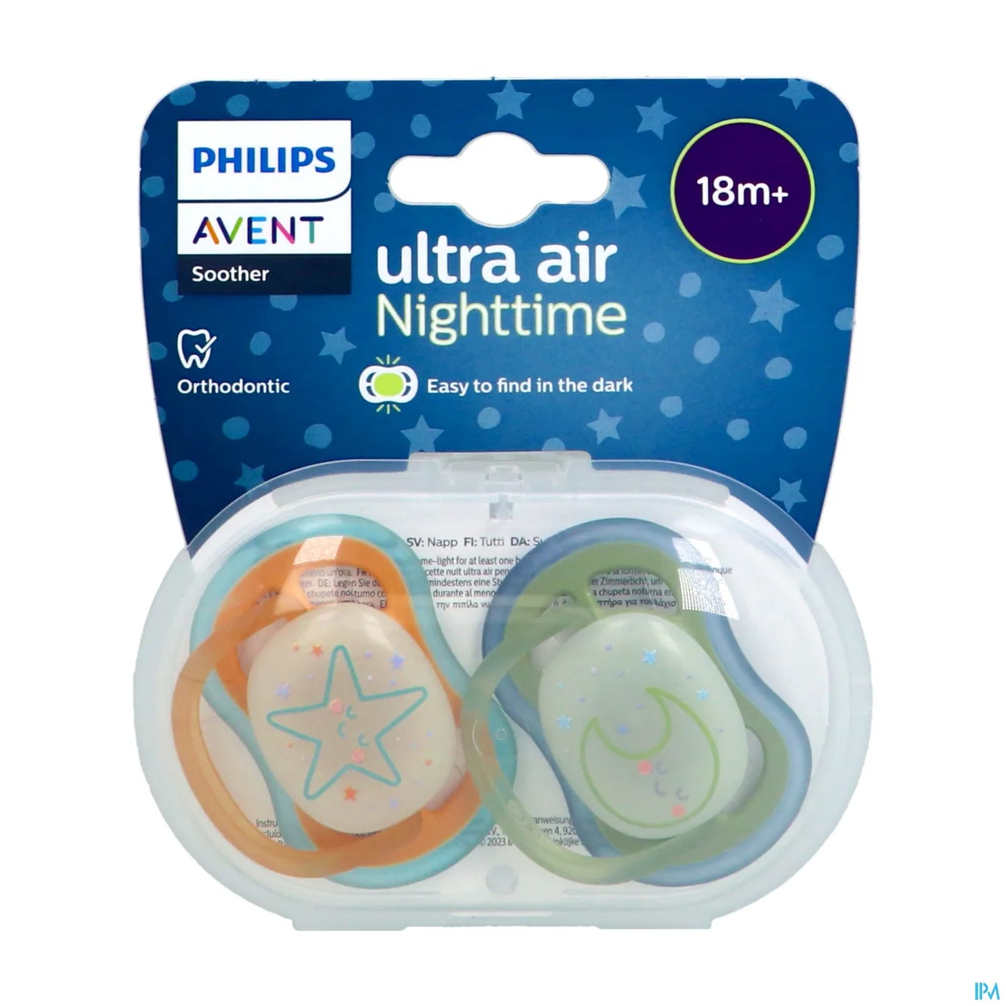 Ciucci Philips Avent Ultra Air Night Time Star/Moon 18+ confezione da 2