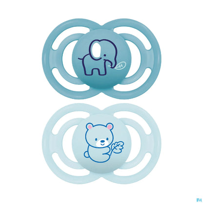 Perfect Sucettes Silicone +6 Mois Lot de 2 Animaux