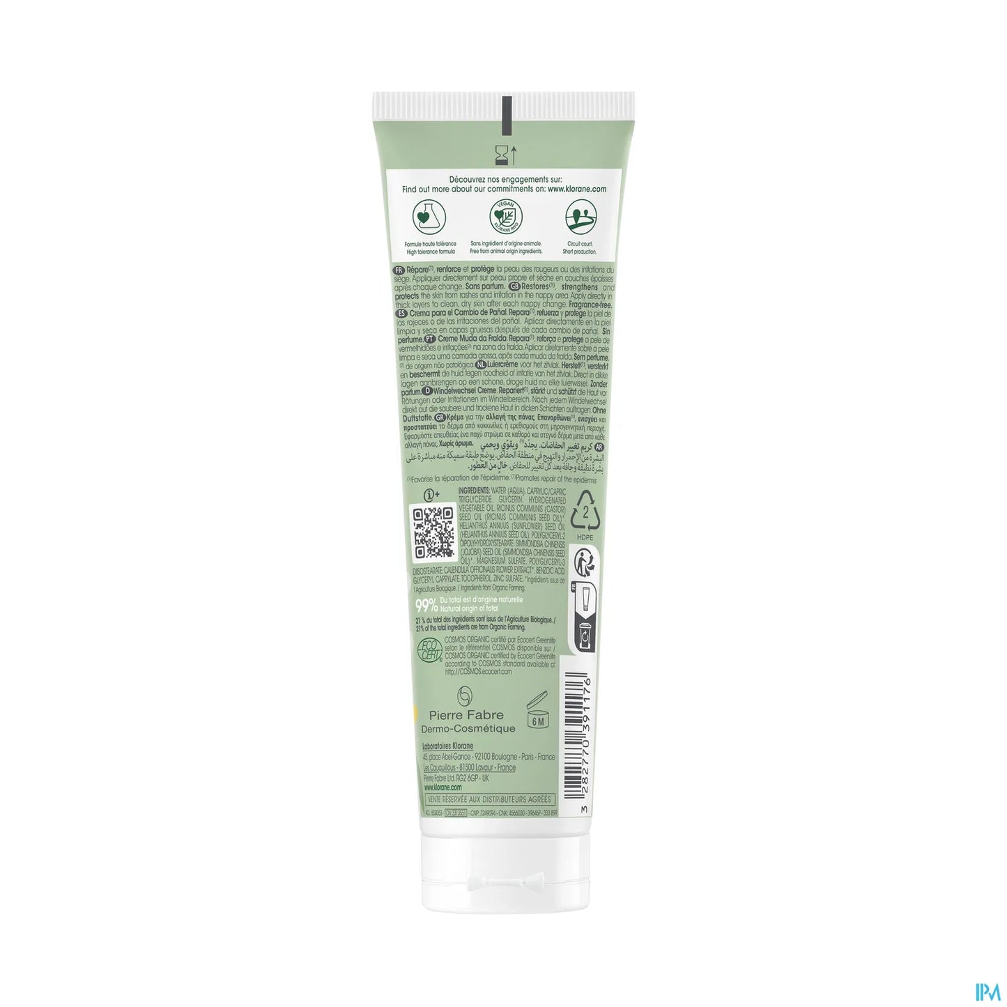 Bébé Crème de Change Bio au Calendula 100ml