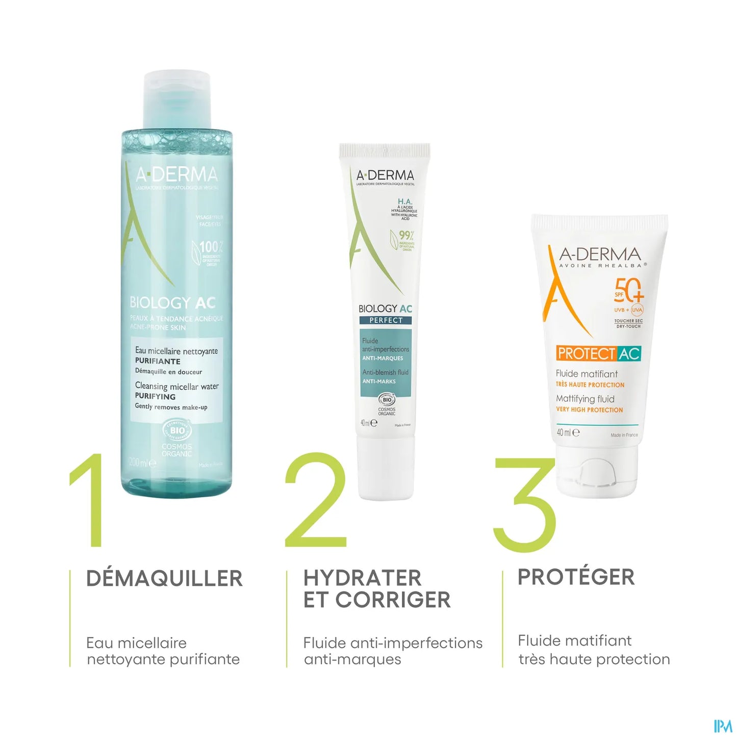 A Derma Biology AC Eau Micellaire Nettoyante Purifiante 200 mL