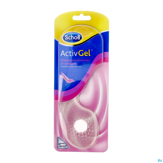 Reckitt Benckiser Activgel Insoles for Open Shoes and Sandals, Suitable for Sizes 35 to 40.5, 1 Pair