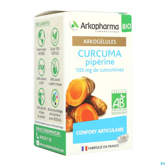 Arkogélules Curcuma Piperina Bio 130 Capsule
