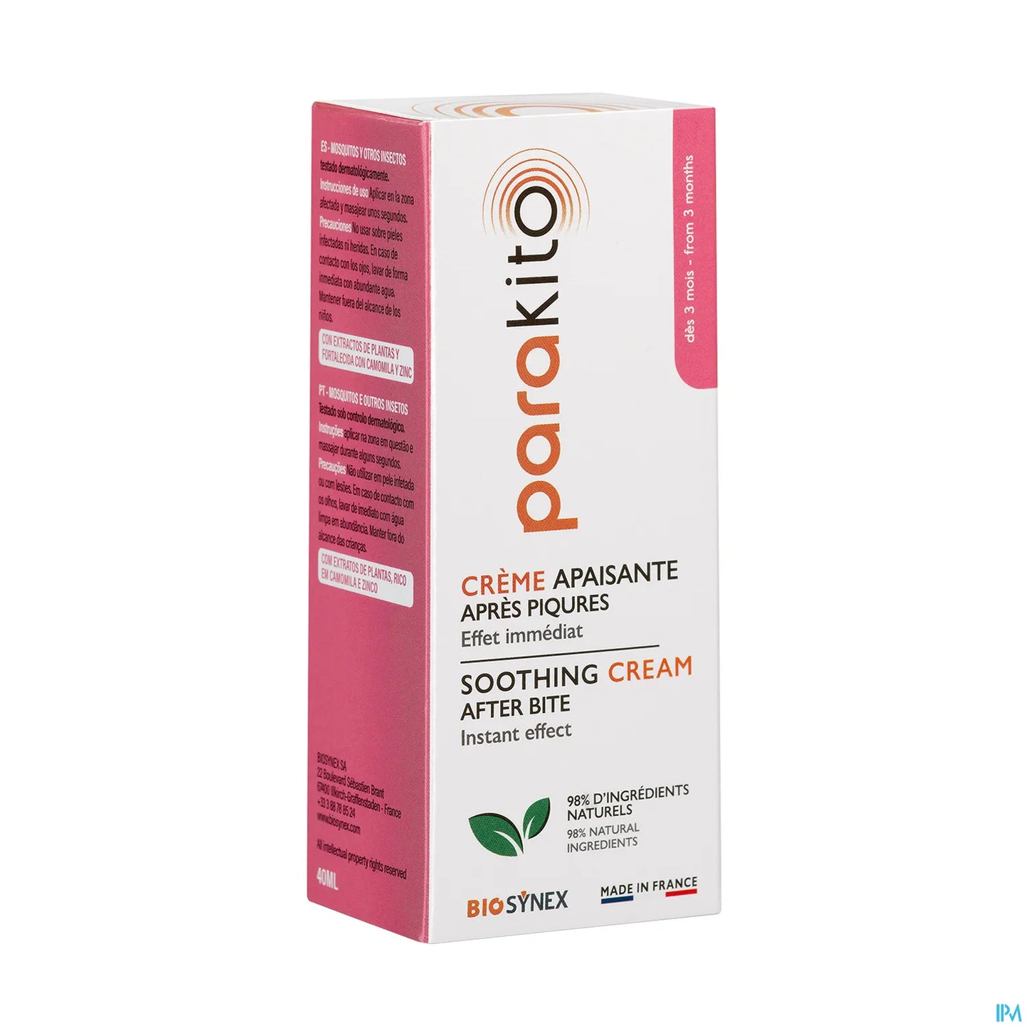 Crema lenitiva dopo puntura, tubo da 40 ml