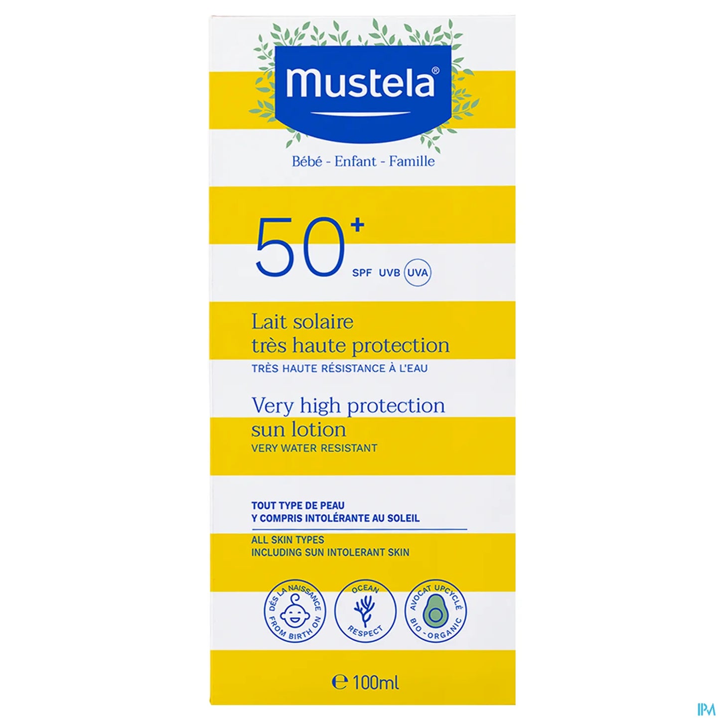 Lait Solaire Très Haute Protection SPF50+ 100ml