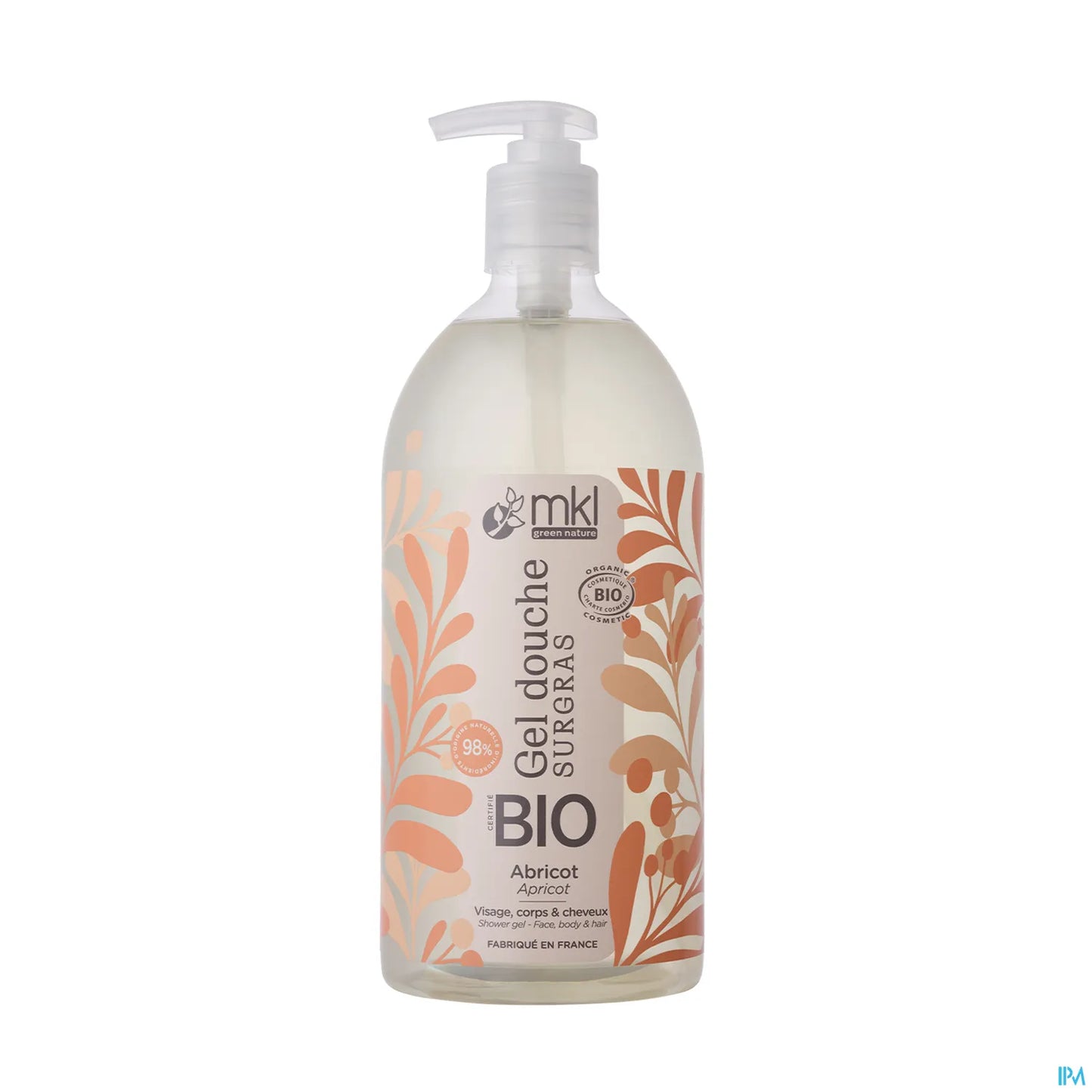 Green Nature Gel Douche Bio Abricot 1L