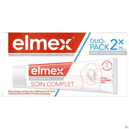 Dentifrice Soin Complet Anti-Caries Plus Lot 2 x 75ml