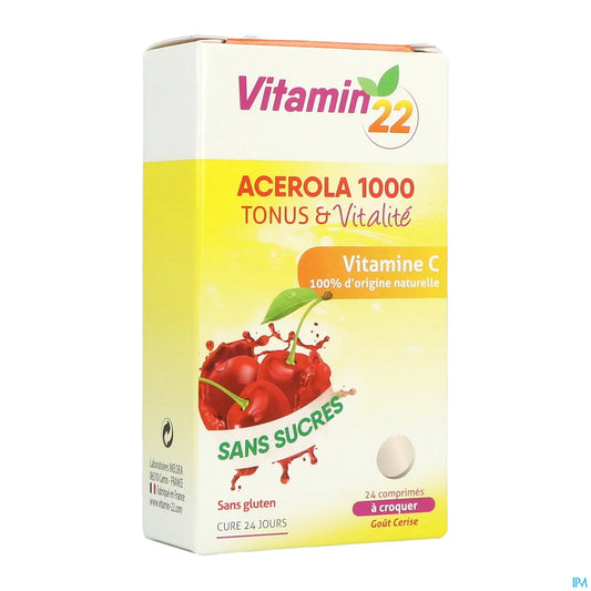 Acerola 1000 Comprimés À Croquer 24 unités