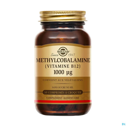 Methylcobalamin Vitamin B12 1000 µg 30 Chewable Tablets