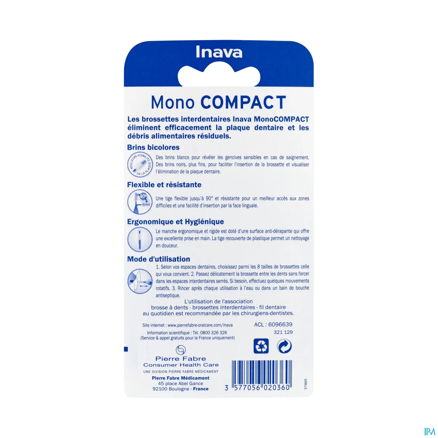 Mono Compact Brossette Violet X4