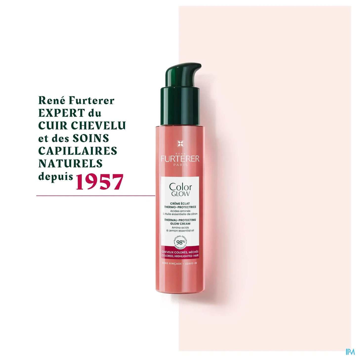 Crema illuminante termoprotettiva Color Glow, flacone con pompa da 100 ml
