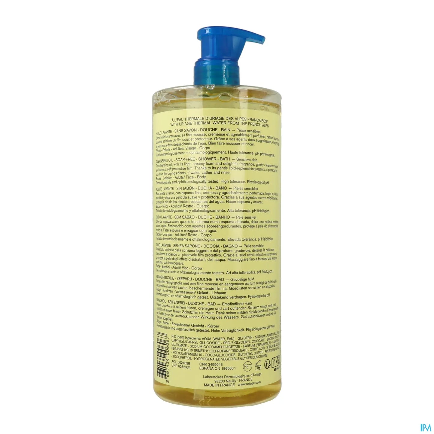 Huile Lavante Sans Savon 1000ml