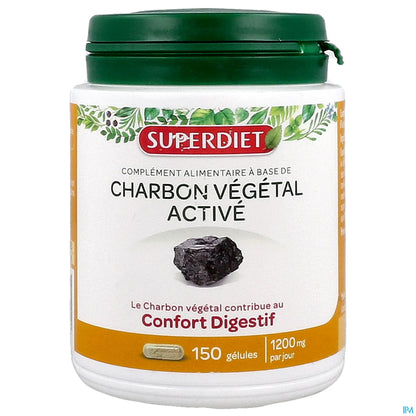 Charbon Végétal Activé 150 Gélules