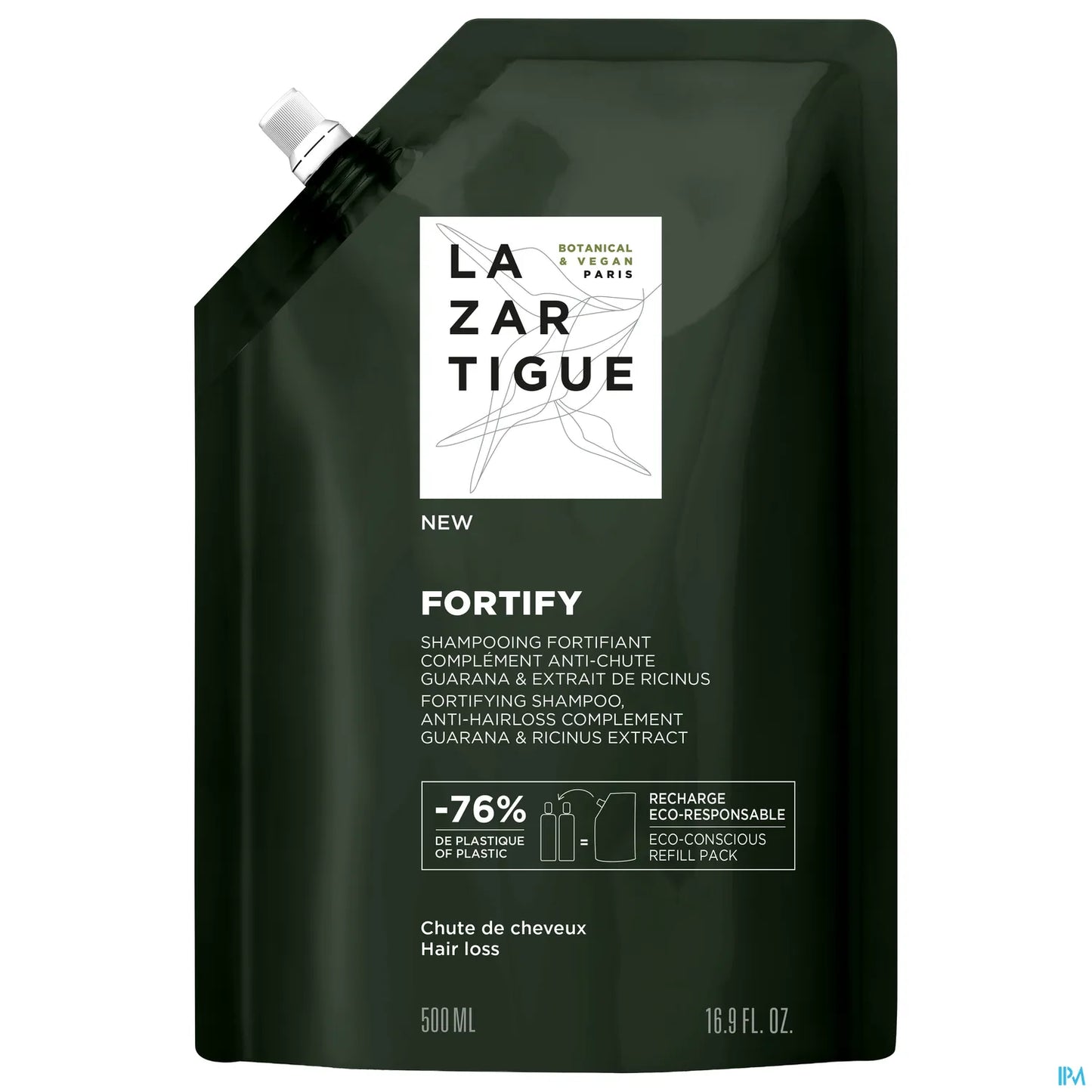Fortify Shampooing Fortifiant Anti-Chute Éco-Recharge 500ml