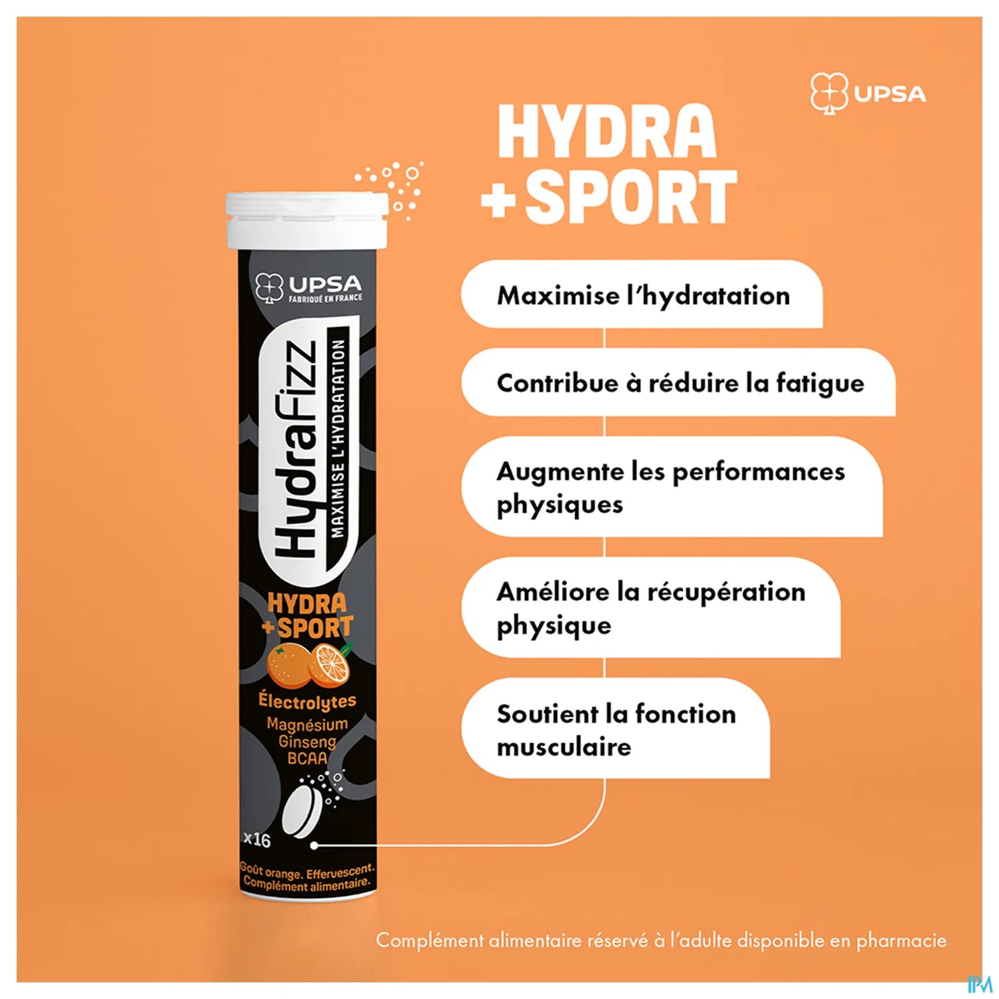 HydraFizz HydraSport Gusto Arancia 16 Compresse Effervescenti